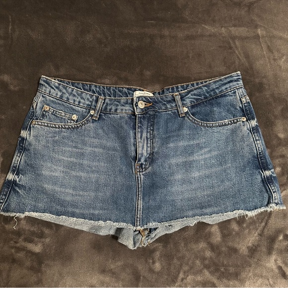 Zara Shorts Zara Womens Denim Skort Poshmark